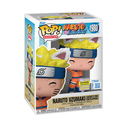 FUNKO POP ANIMATION NARUTO SHIPPUDEN - NARUTO UZUMAKI (SASUKE'S PAW ENCYCLOPEDIA) 1980