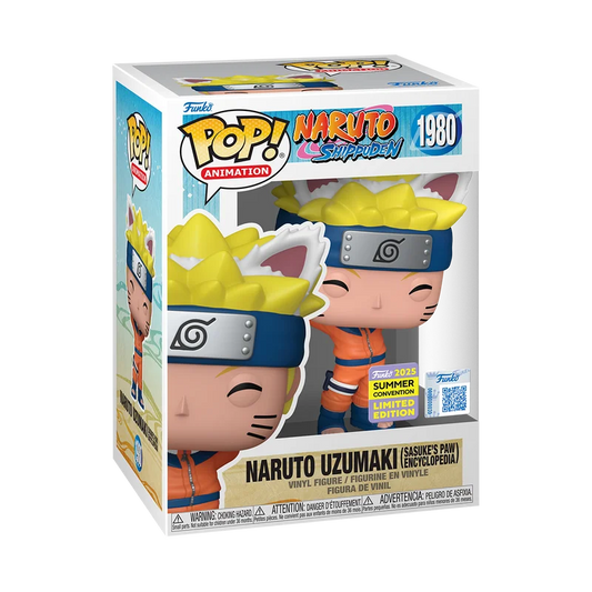 FUNKO POP ANIMATION NARUTO SHIPPUDEN - NARUTO UZUMAKI (SASUKE'S PAW ENCYCLOPEDIA) 1980